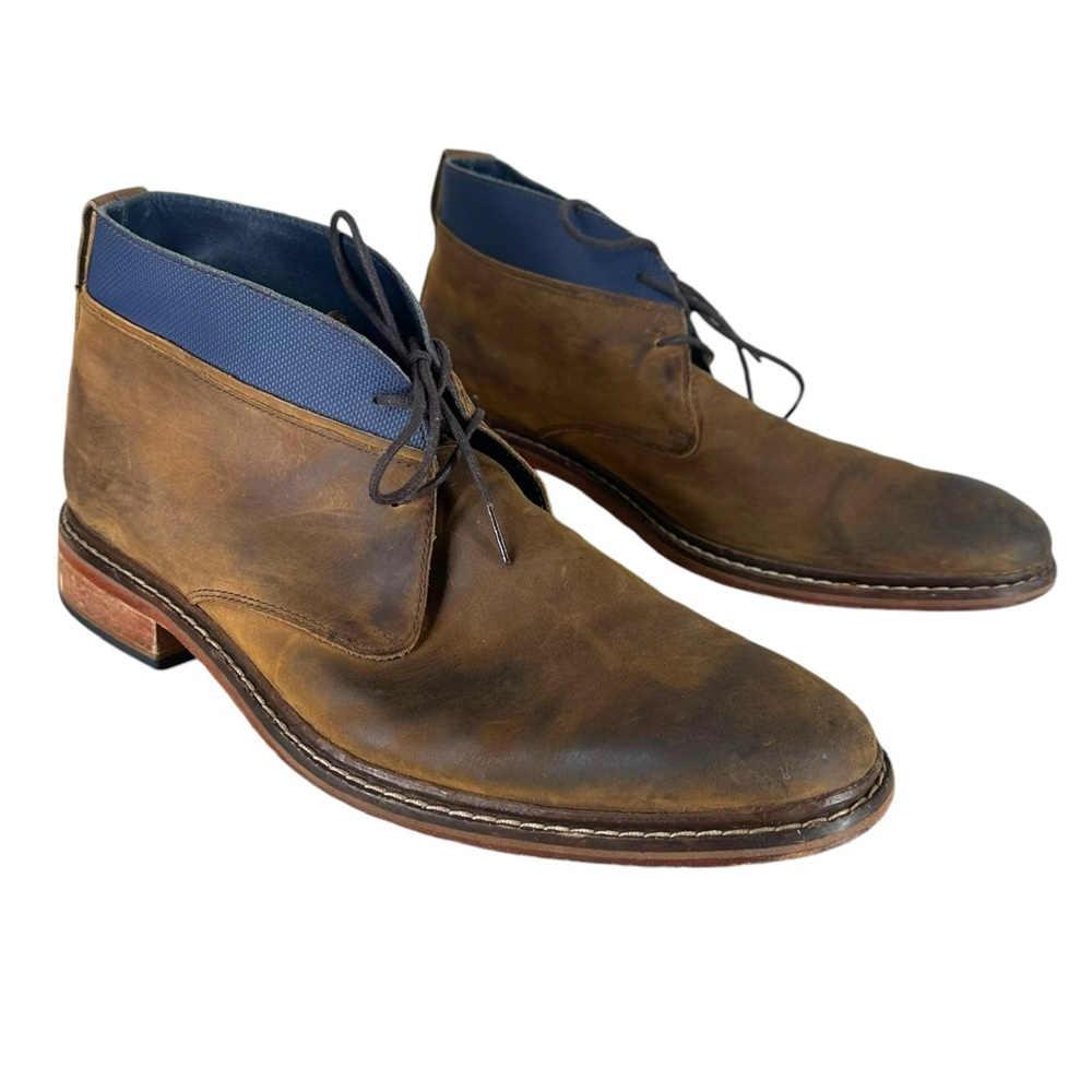 Cole Haan Men’s 12M Colton Brown Leather Lace Up Shoes C11771‎ Office Career